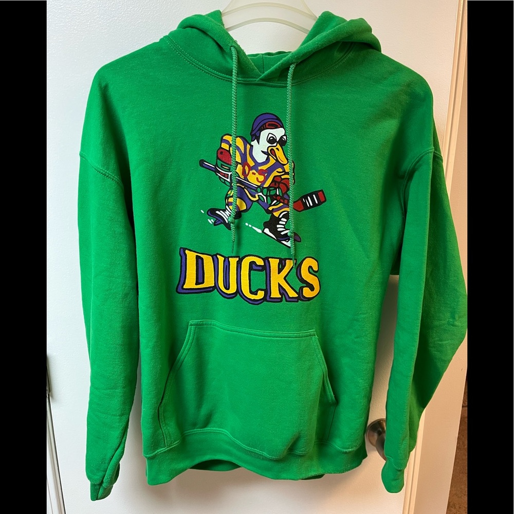 Mighty Ducks “District 5” Logo Hoodie Hockey Mens Large